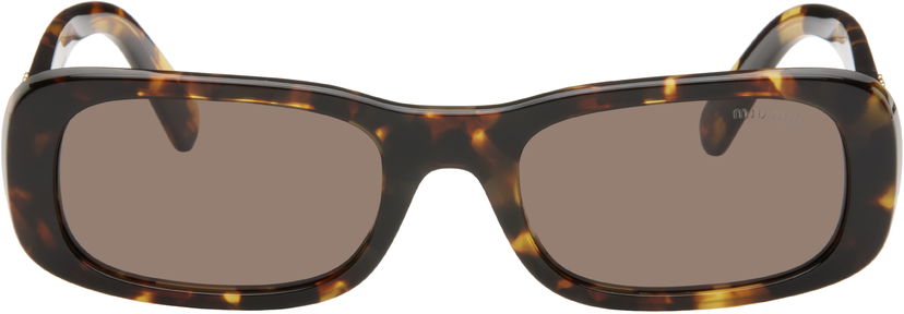 Sončna očala Miu Miu Miu Miu Glimpse Square Sunglasses Rjava | 0MU 08ZS 8056597991735