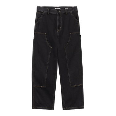Cargo hlače Carhartt WIP Double Knee Stone Washed Pants Črna | I034229_9, 1