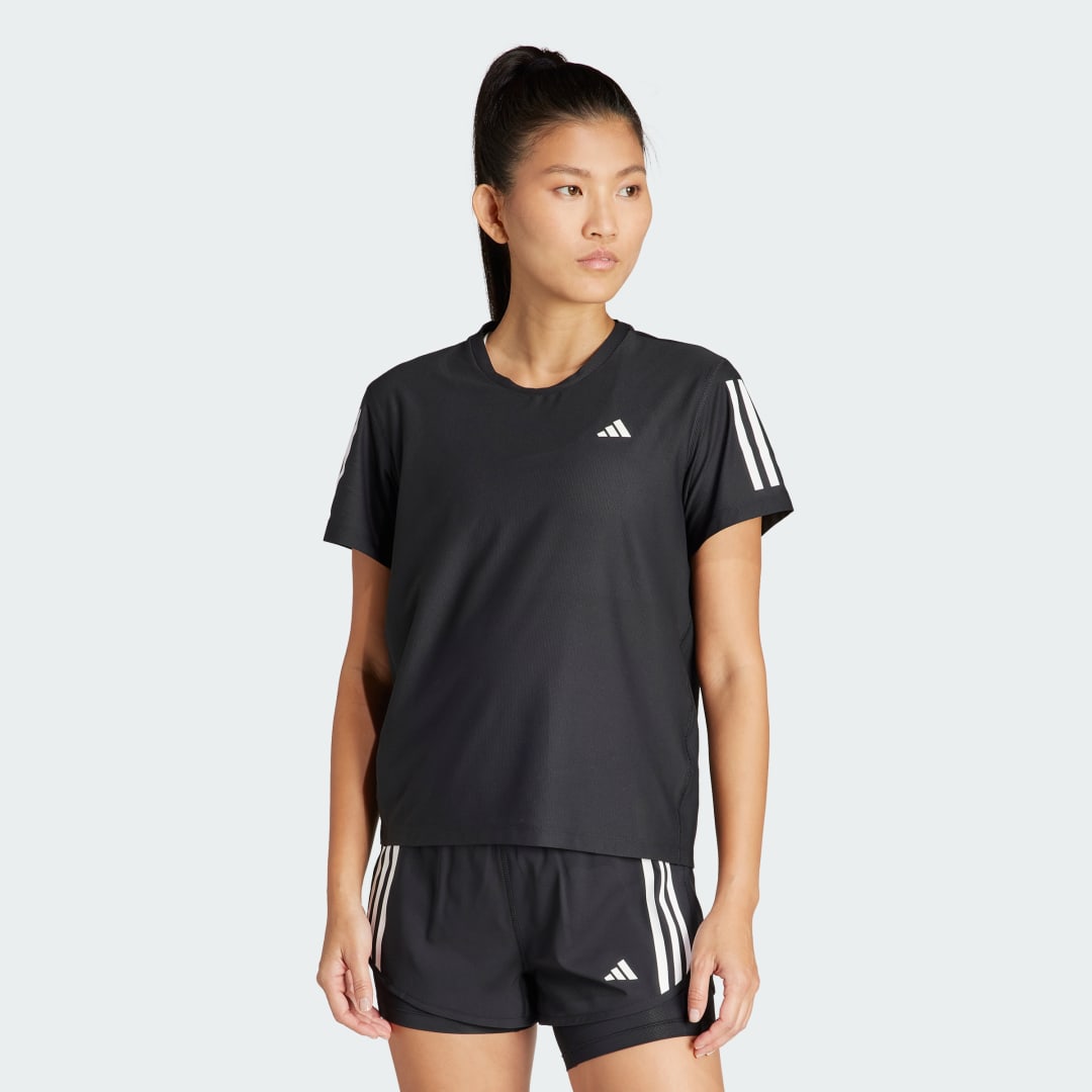 Majica adidas Performance Own the Run T-shirt Črna | IN2961, 1