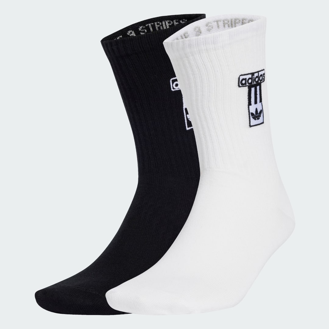 Nogavice adidas Performance Adibreak Crew Socks - 2 Pairs Črna | JD5461, 0
