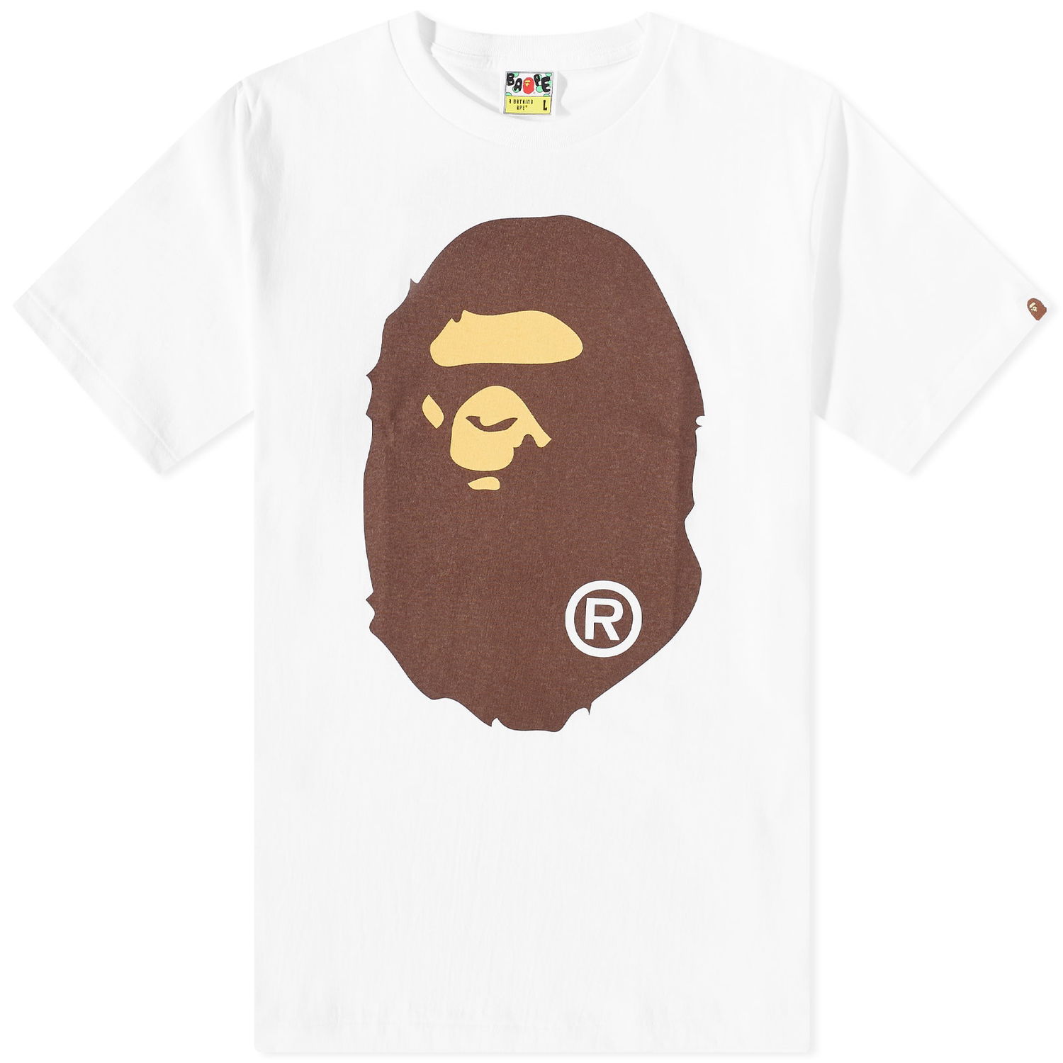 Majica BAPE Classic Big Ape Head T-Shirt White Bela | 001TEJ301003M-WHT, 0