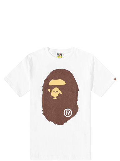 Majica BAPE Classic Big Ape Head T-Shirt White Bela | 001TEJ301003M-WHT