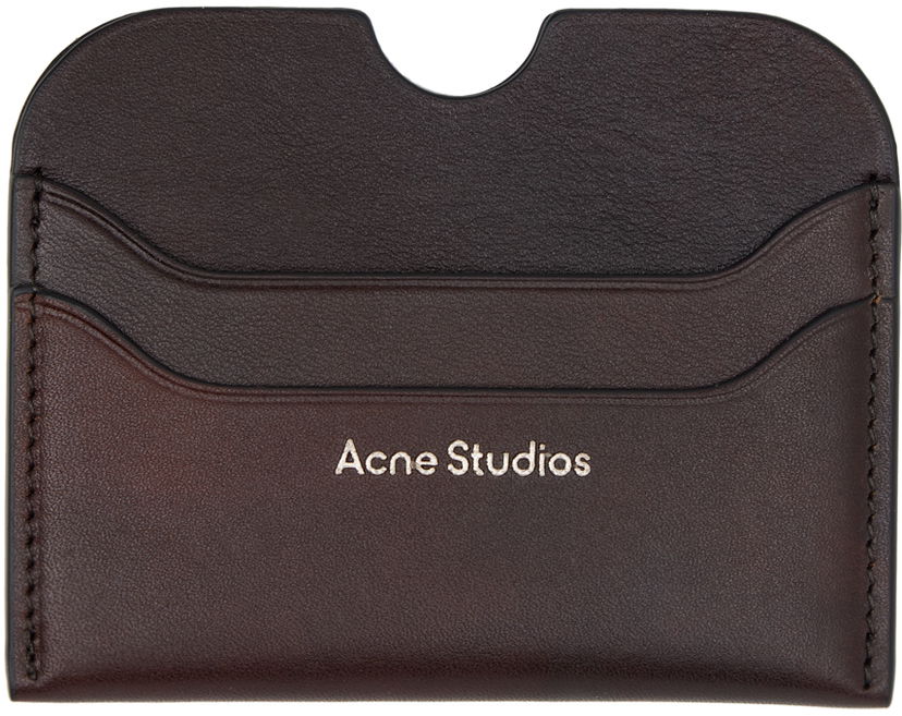 Denarnica Acne Studios Leather Card Holder Rjava | CG0268-