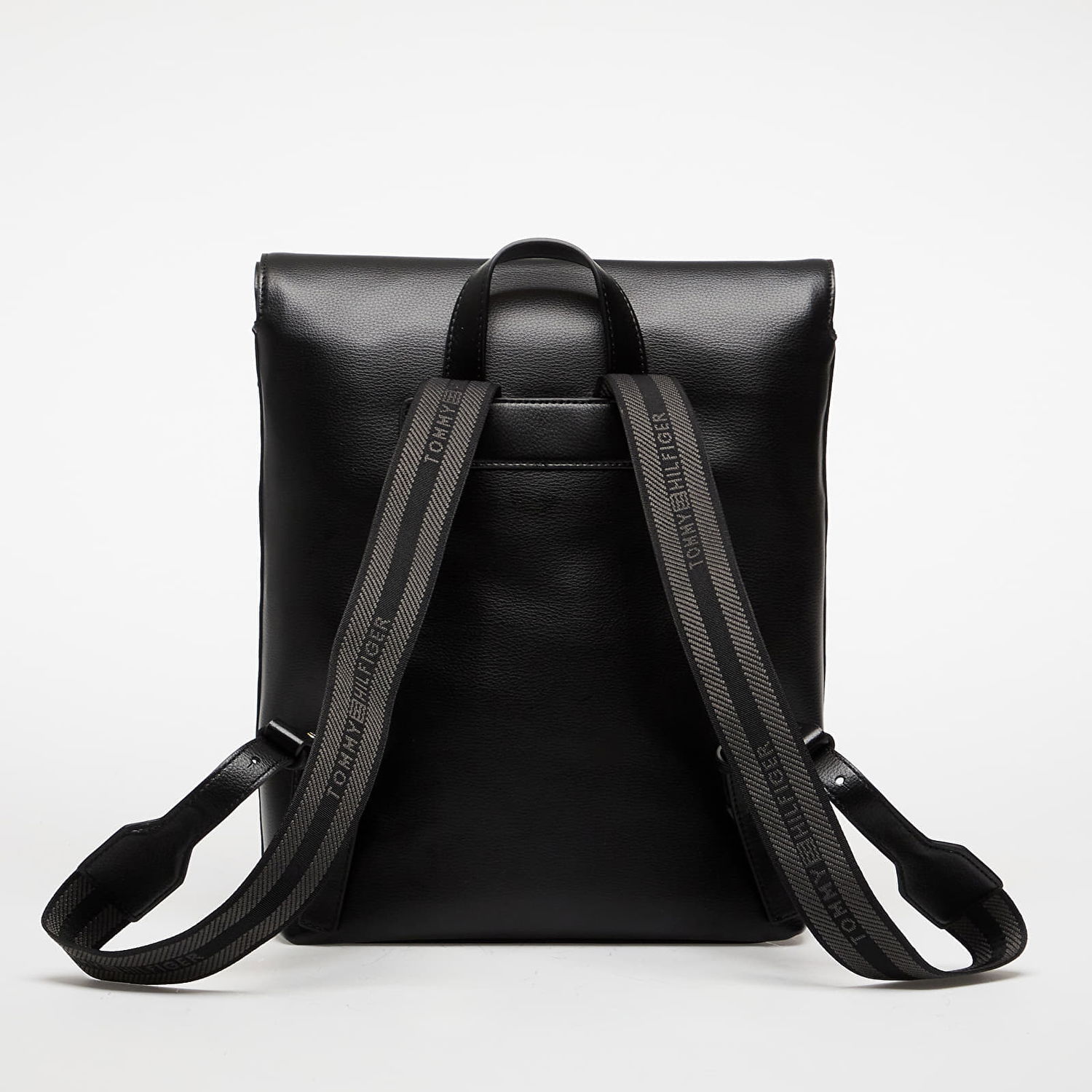 Nahrbtnik Tommy Hilfiger Tommy Hilfiger Logotape Fold-Over Backpack Črna | AW0AW17654 BDS, 1