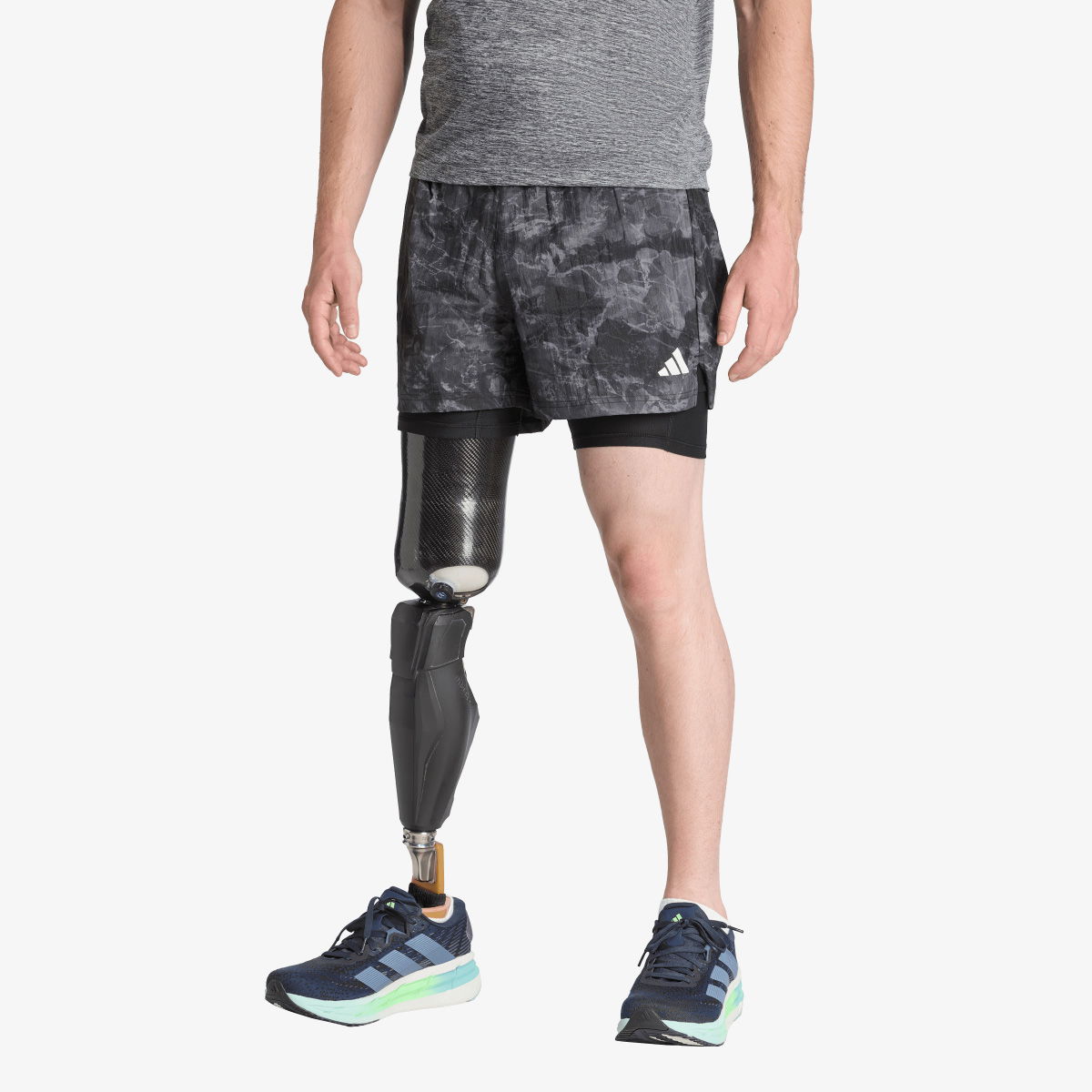 Kratke hlače adidas Performance Own The Run Spray Dye 2-in-1 Shorts Črna | JN9680, 1