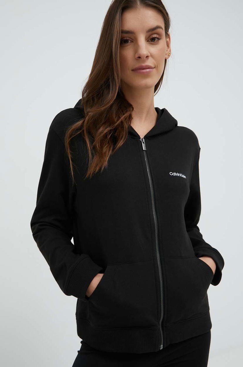 Pulover CALVIN KLEIN Calvin Klein Underwear Zip Hoodie Črna | 000QS6869E.9BYY
