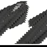 Monogram Pattern Hawaiian Shirt, Size Large