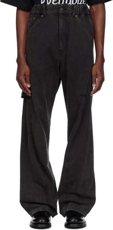 Cargo hlače We11done We11done Twisted Work Trousers Črna | WD-TA0-25-723-U-BK, 0