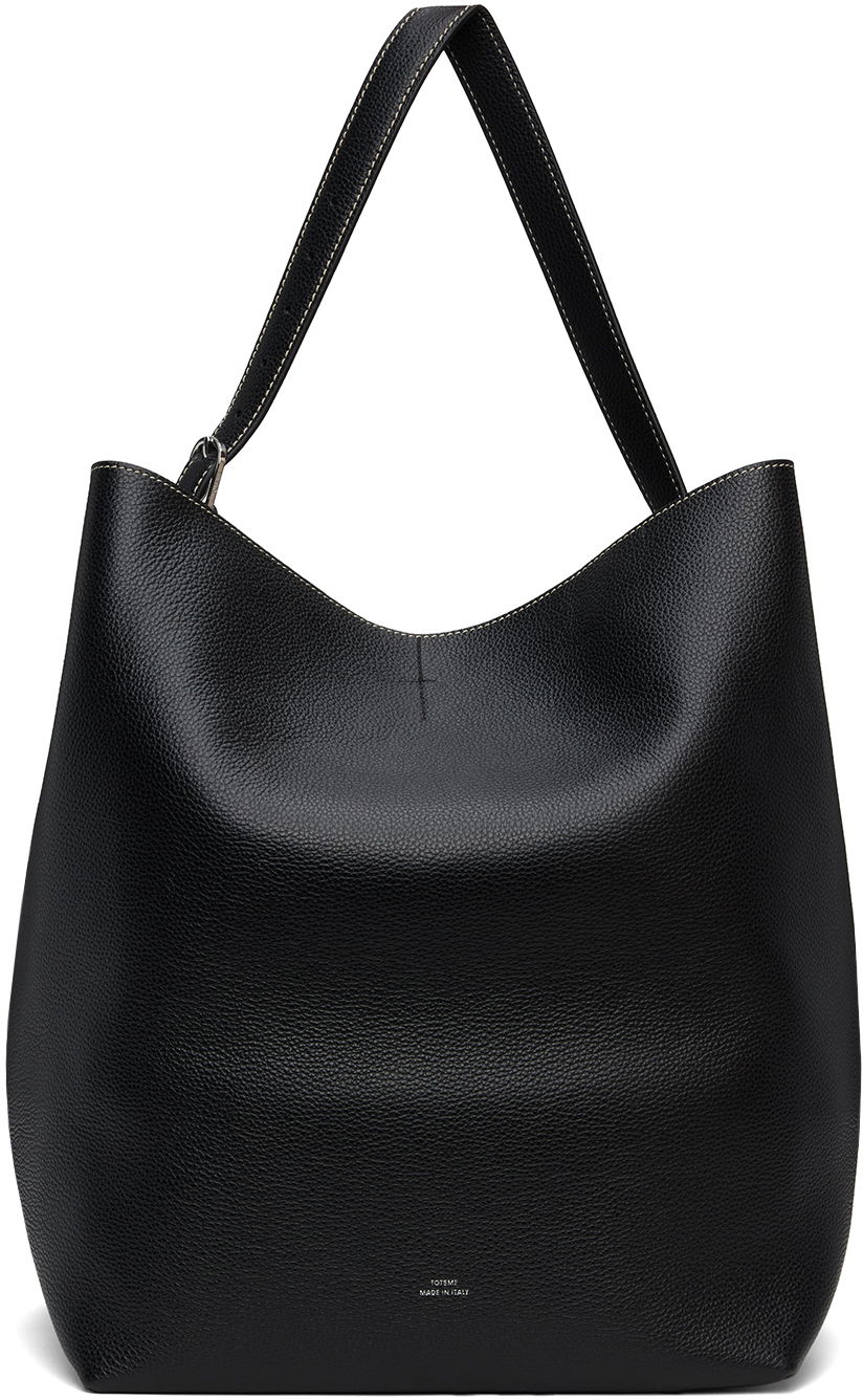 Torbica TOTEME TOTEME Belted Tote Bag Črna | 234-WAL853-LE0030