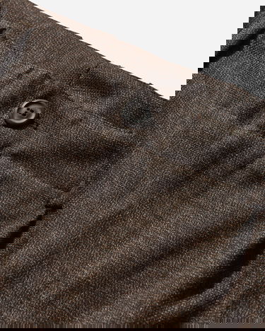 Hlače OUR LEGACY Bridge Pleated Wide-Leg Dunmore Check Trousers Rjava | M4254BB 001, 3