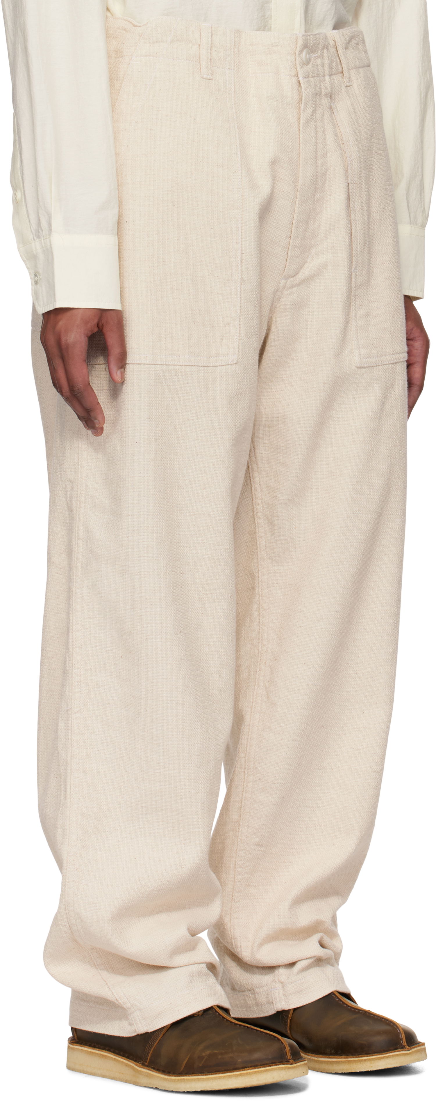 Hlače Engineered Garments Engineered Garments Fatigue Trousers Bež | 25S1F004, 1