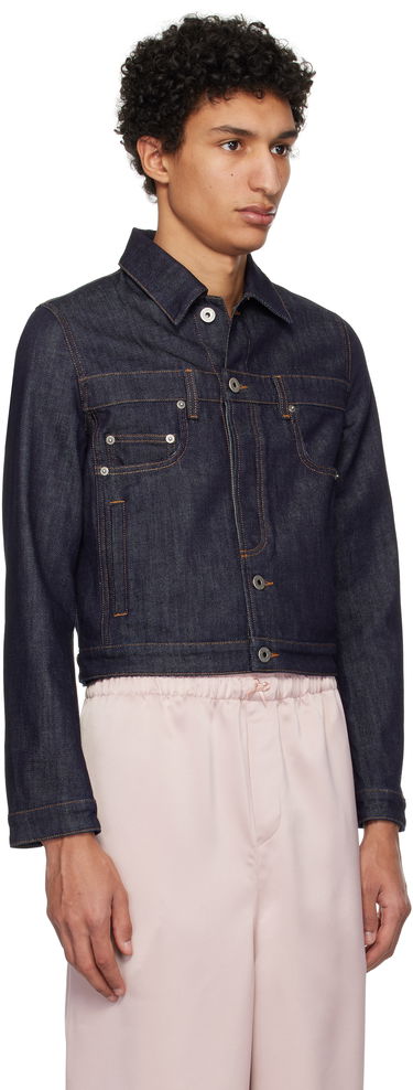 Jakna Jean Paul Gaultier Jean Paul Gaultier 'The Inverted' Cropped Denim Jacket Modra | 25/33-F-VE089-D019-55, 1