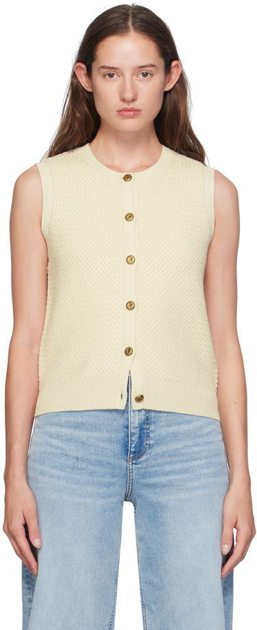 Pleteni pulover rag & bone Knit Buttoned Vest Rumena | WAS24F046UG46, 0