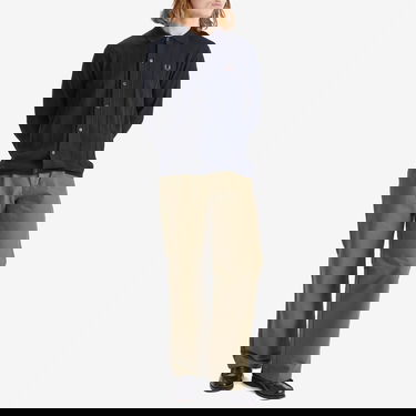 Pleteni pulover Fred Perry Knitted Button-Down Shirt Mornarica | K9726-608, 4