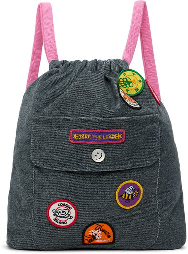Nahrbtnik CORMIO Cormio Badge Backpack Siva | BACKPACK CORDUROY, 0
