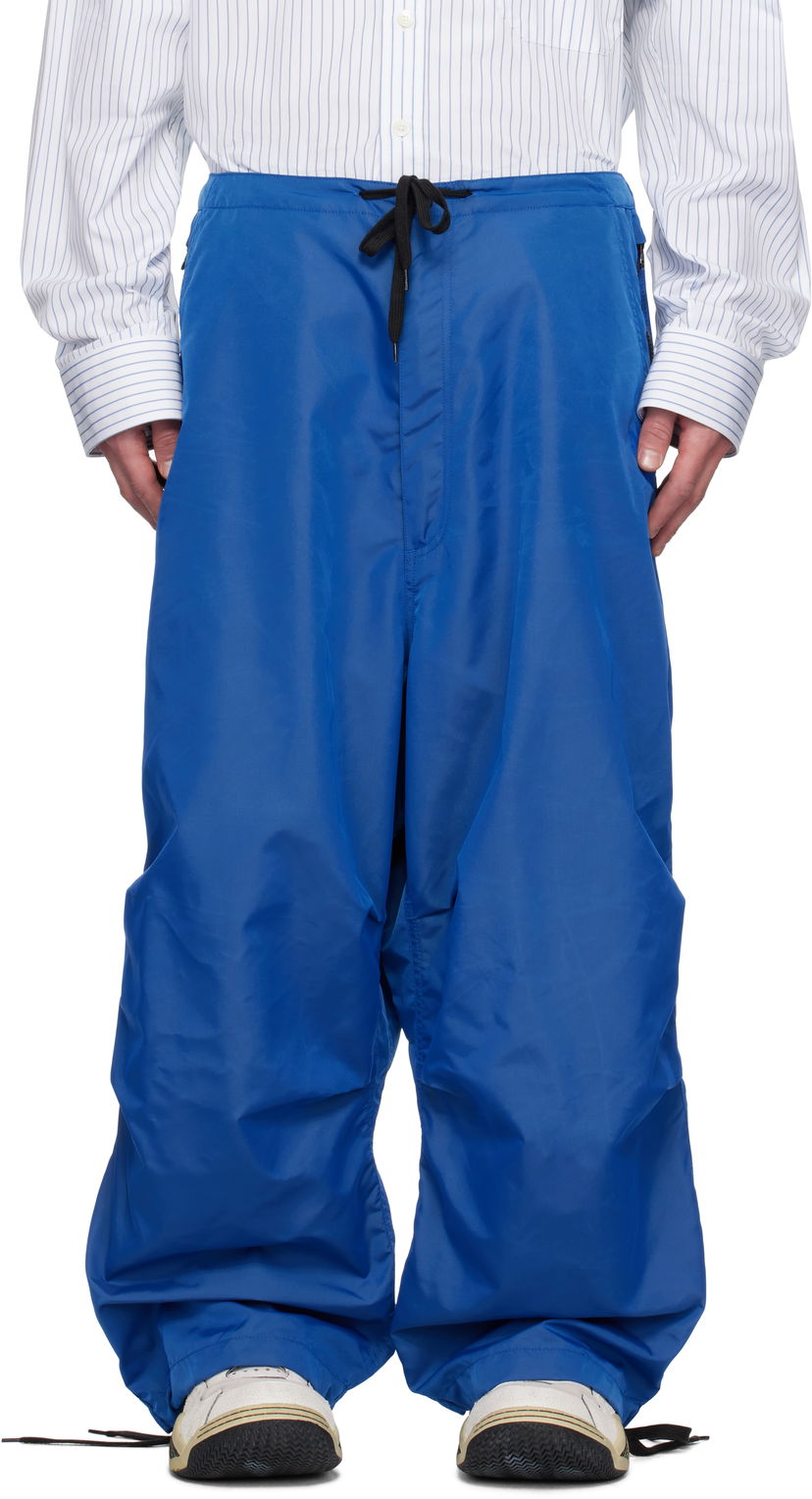 Hlače HED MAYNER Satin Track Pants Modra | RMCJ00GC99FAB0024500