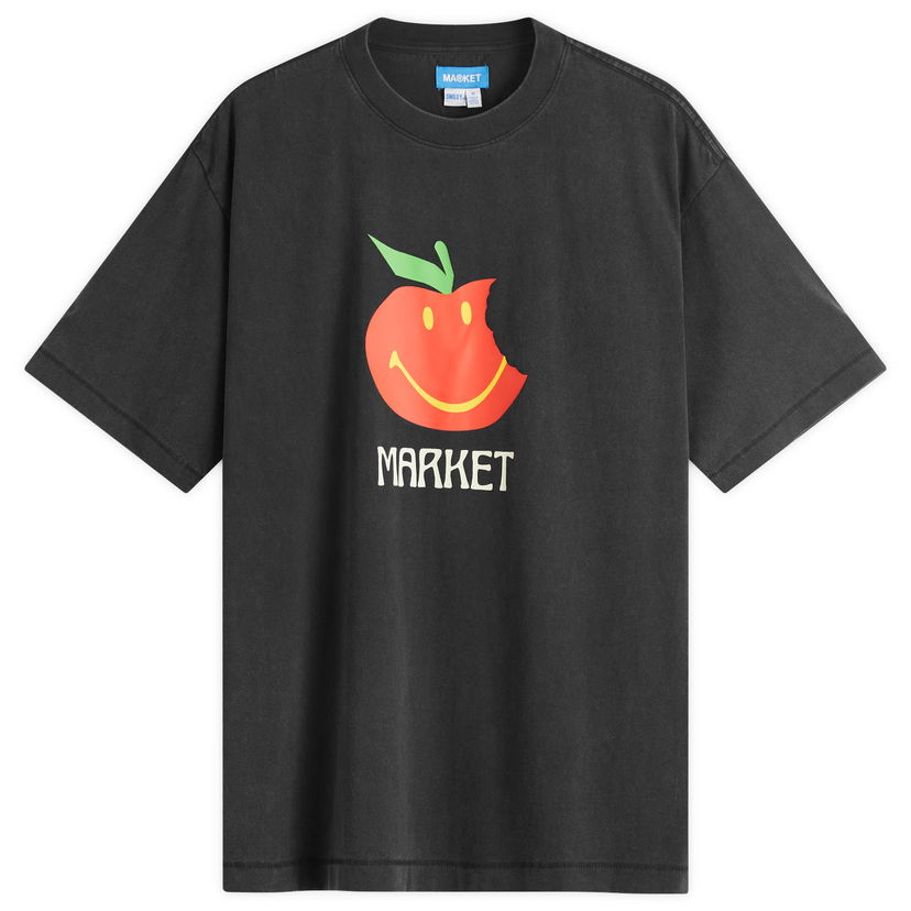 Majica MARKET Smiley Honeycrisp Graphic Tee, Size Large Črna | 399002180-BLK