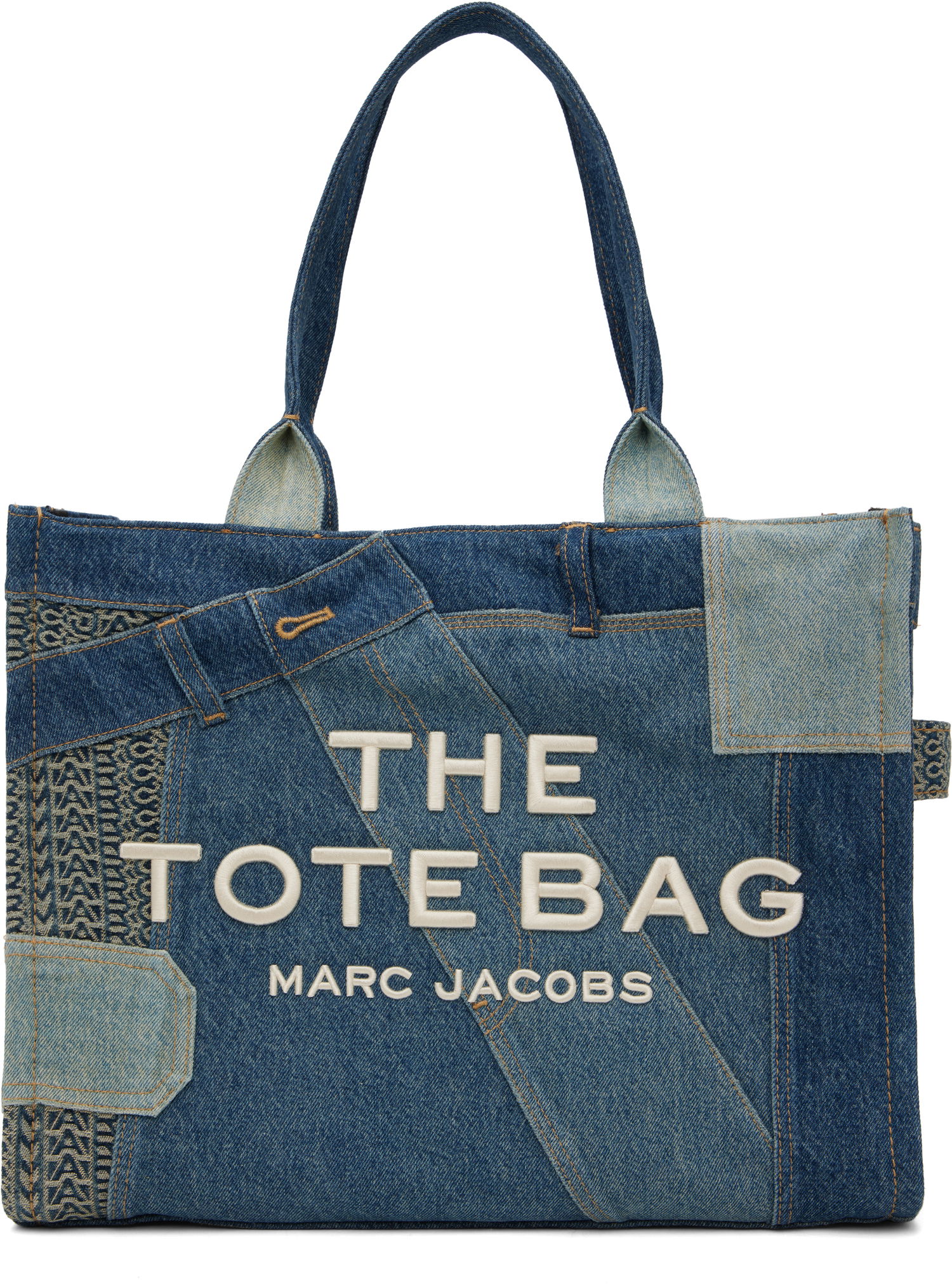 Tote bag Marc Jacobs Marc Jacobs 'The' Deconstructed Denim Tote Bag Modra | 2S4HTT089H03, 0
