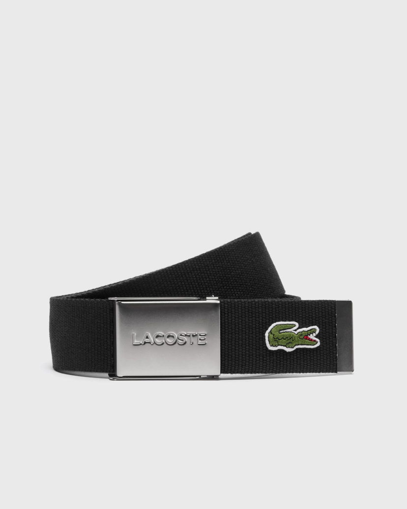 Pasovi Lacoste Lacoste 40 Woven Strap Belt 110 CM Črna | RC2012-031