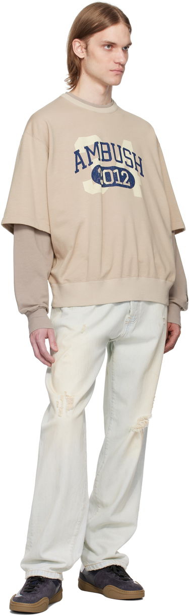 Pleteni pulover Ambush AMBUSH Layered Sweatshirt Bež | 12115331, 3