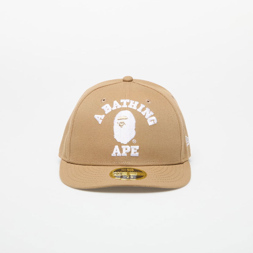 Kapa BAPE A BATHING APE x New Era 59Fifty Low Profile Cap Bež | 001CPK231901CBEI