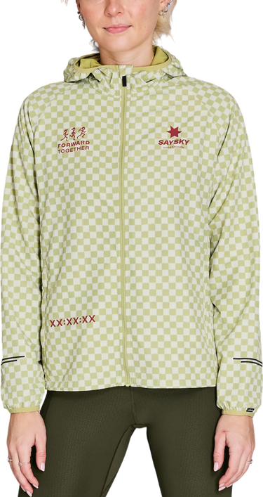 Vetrovka Saysky Saysky Checker Pace Hooded Jacket Zelena | nwrja21c1034, 0