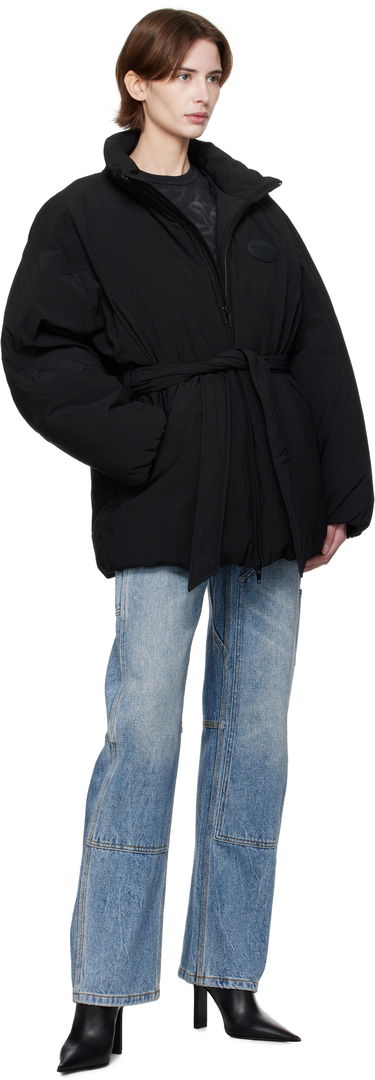 Puhovka Alexander Wang Alexander Wang Dome Logo Patch Down Jacket Črna | 1WC1253280, 3