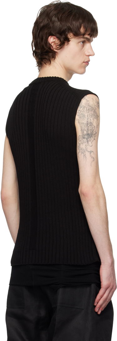 Pleteni pulover Rick Owens Rick Owens Hollywood Knit Vest Črna | RU01E5662 KEC, 2