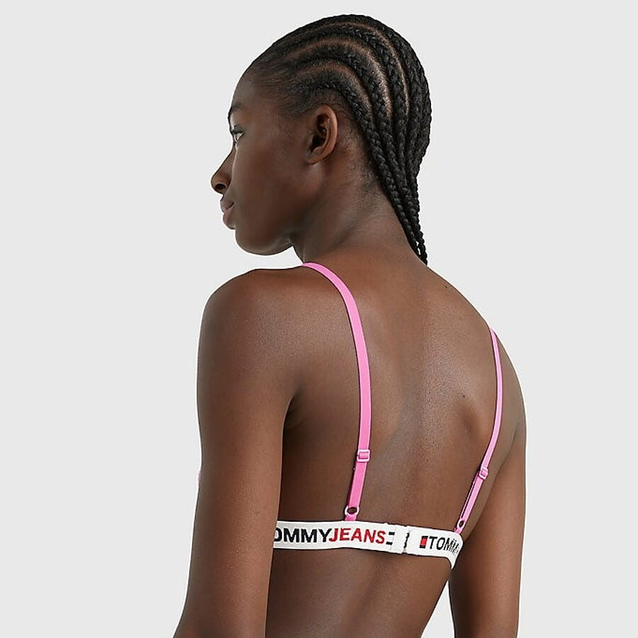 Modrček Tommy Hilfiger Unlined Lace Triangle Bra Roza | UW0UW03829 TO5, 1
