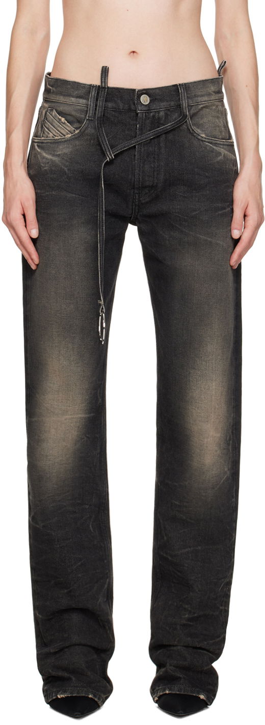 Kavbojke The Attico Attico Long Jeans Črna | 242WCP171 D075, 0