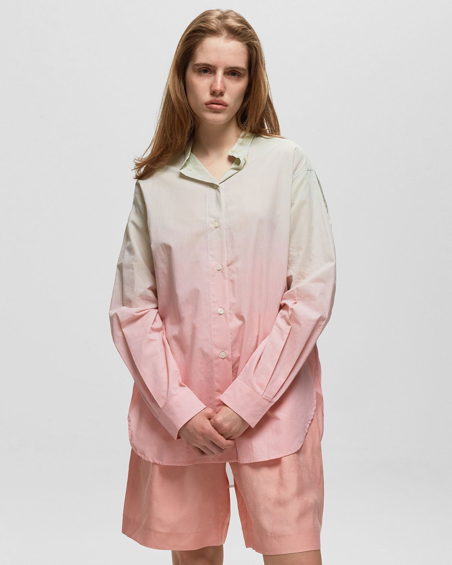 Srajce Samsoe Samsoe Samsøe & Samsøe ALFRIDA Mock Neck Shirt, Size M Roza | F23200163, 1