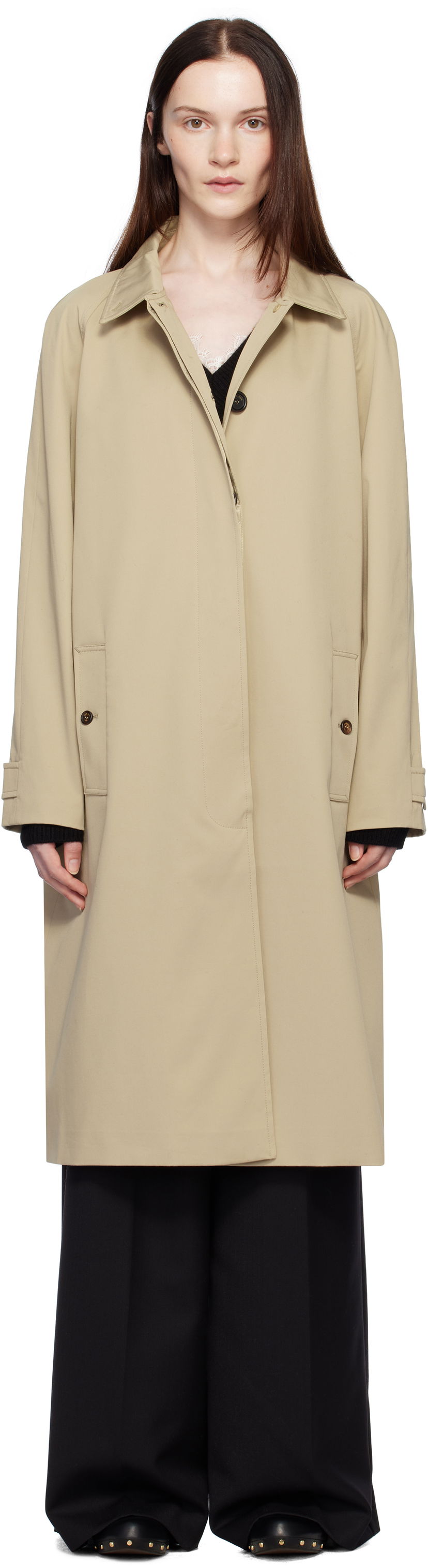 Trenčkot Anine Bing Randy Trench Coat Bež | A-01-6164-250