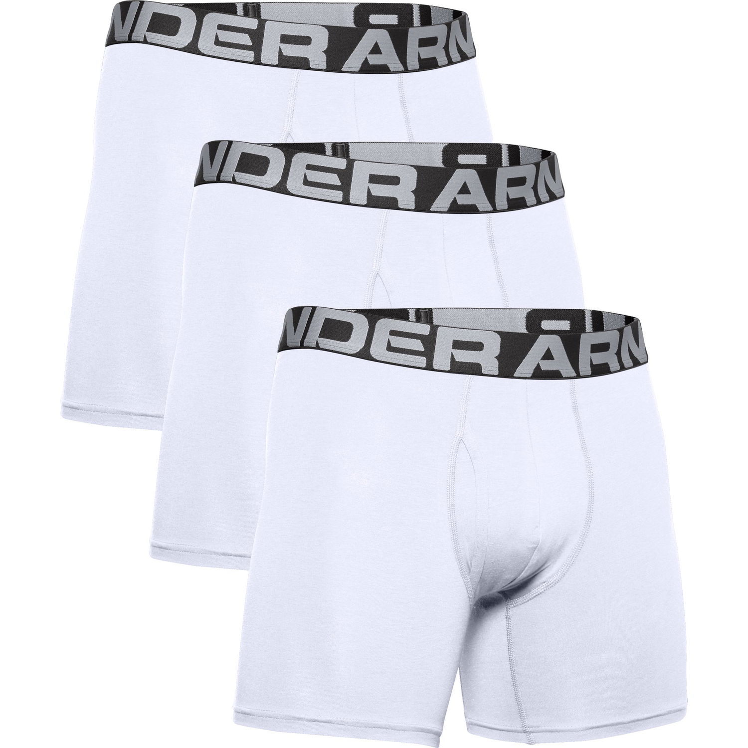 Boksarice Under Armour Charged Cotton Bela | 1363617-100, 1