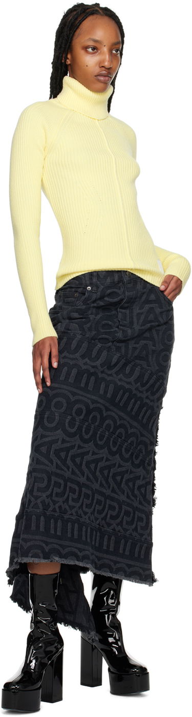 Pleteni pulover Marc Jacobs Marc Jacobs Ribbed Turtleneck Sweater Rumena | N604W07RE22, 3