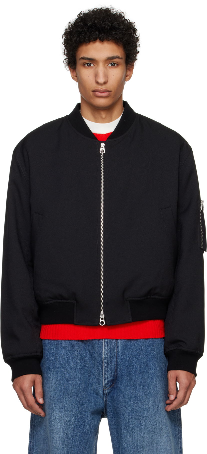 Bomber jakna Jil Sander Jil Sander Padded Bomber Jacket Črna | J22BN0241_J70001