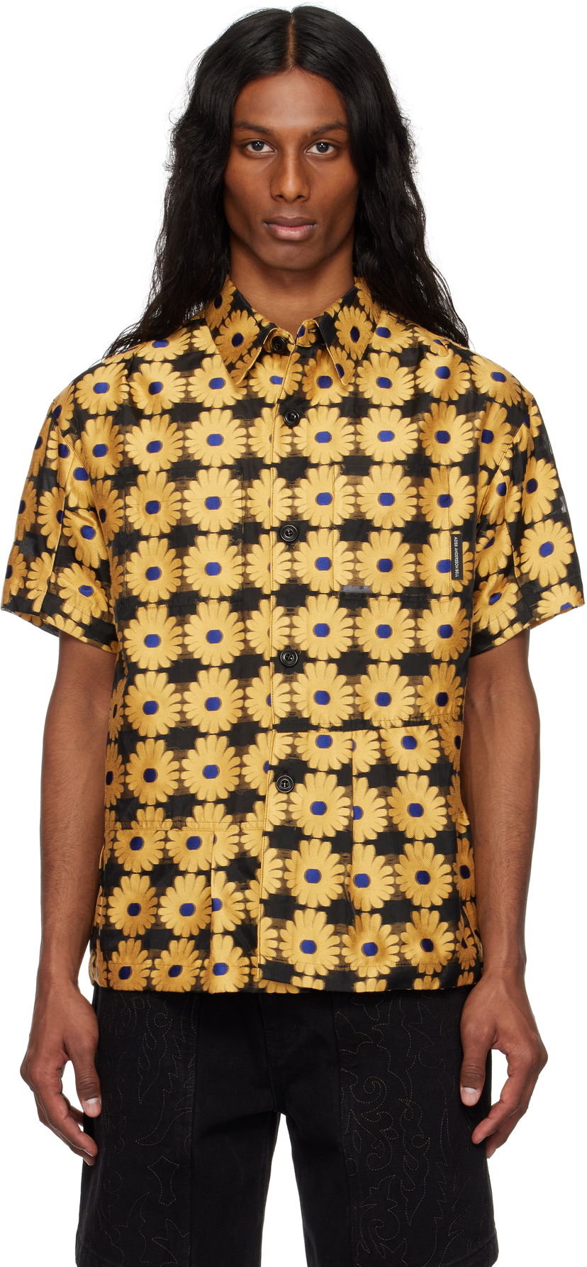 Srajce Andersson Bell Andersson Bell Sheer Flower Shirt Rumena | atb1278m