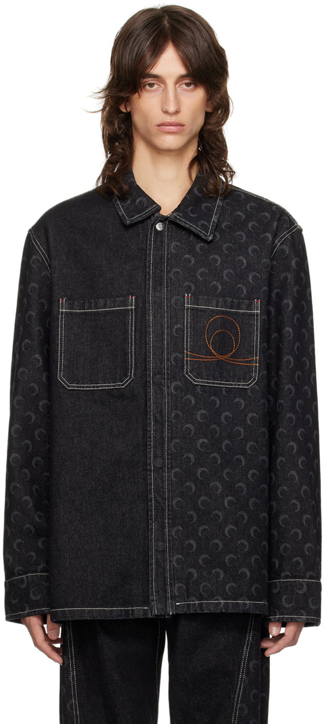 Jakna Marine Serre Moon Laser Denim Jacket Črna | MSI033A RDEN0001