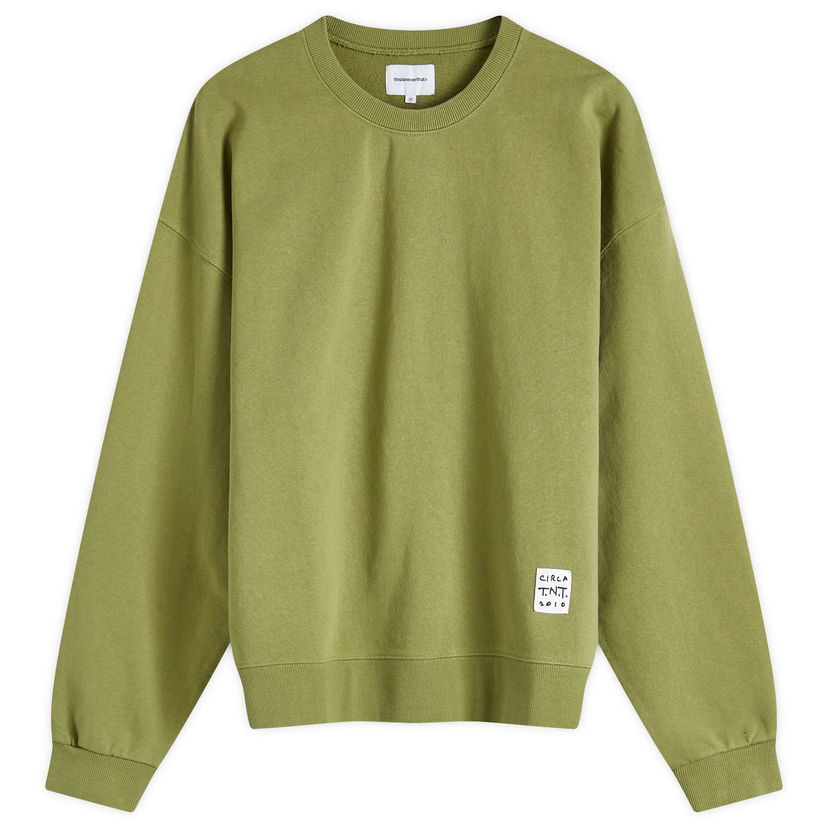 Pulover thisisneverthat TNT Faded Crew Sweatshirt Zelena | TN243TSWCW03-MOSS