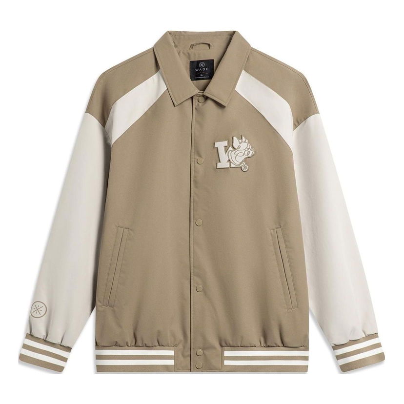 Bomber jakna Li-Ning Way Of Wade Logo Woven Coach Jacket Bež | AFDT869-2