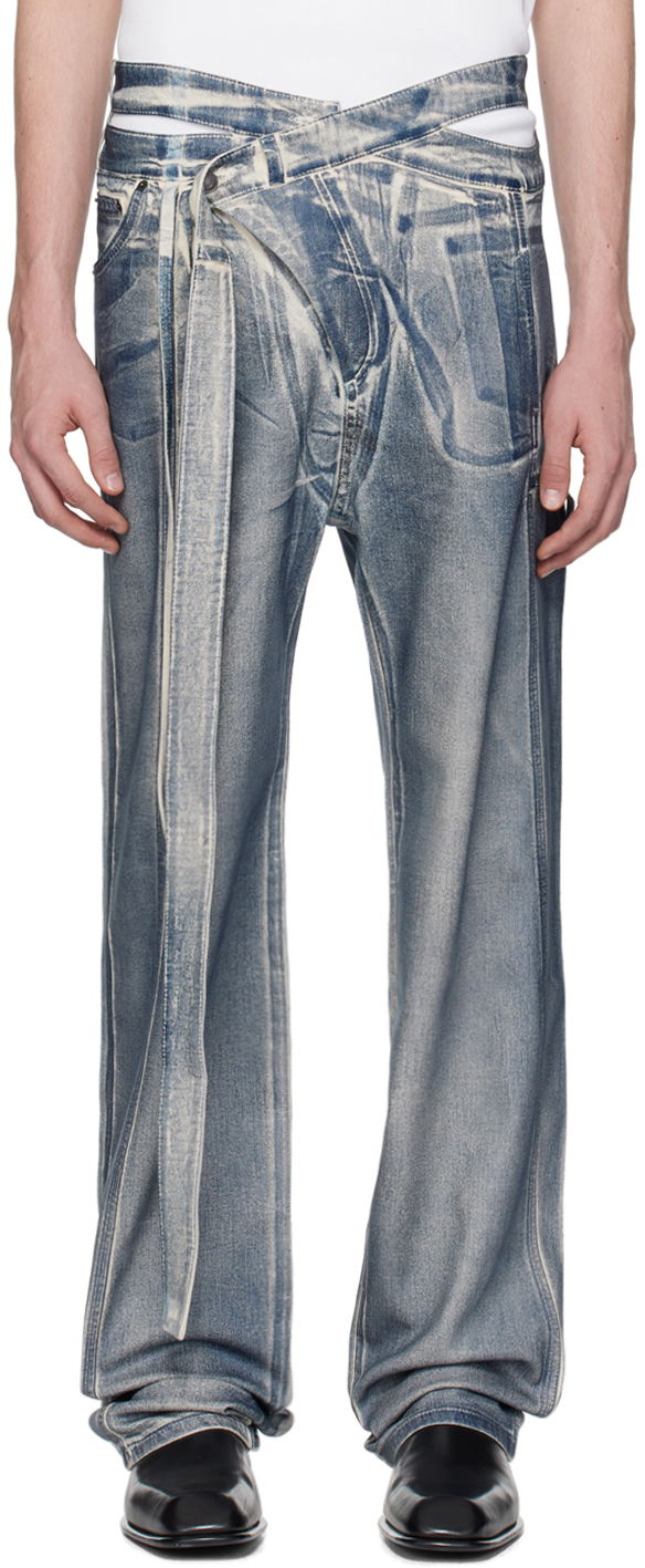 Kavbojke Ottolinger Ottolinger Signature Wrap Jeans Modra | 1700208E