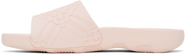 Oblačila Burberry Burberry Embossed Check Dive Slides Roza | 8102135, 2