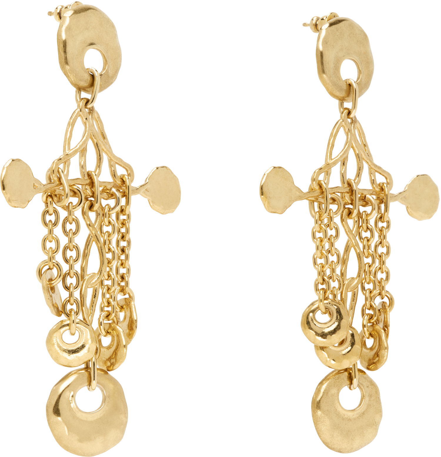 Uhani CHLOÉ Chloé 'The Chloé Eclectic' Gold-Tone Drop Earrings Kovinski | CHC25SFE13CB7, 1