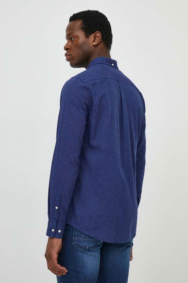 Srajce Barbour Barbour Slim Fit Button-Down Shirt Mornarica | MSH5090, 3