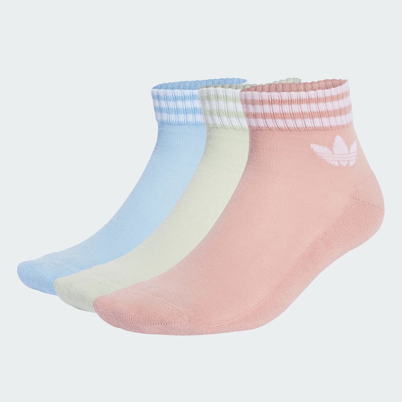 Nogavice adidas Performance 3-Stripes Ankle Socks - 3 Pairs Roza | JV7438