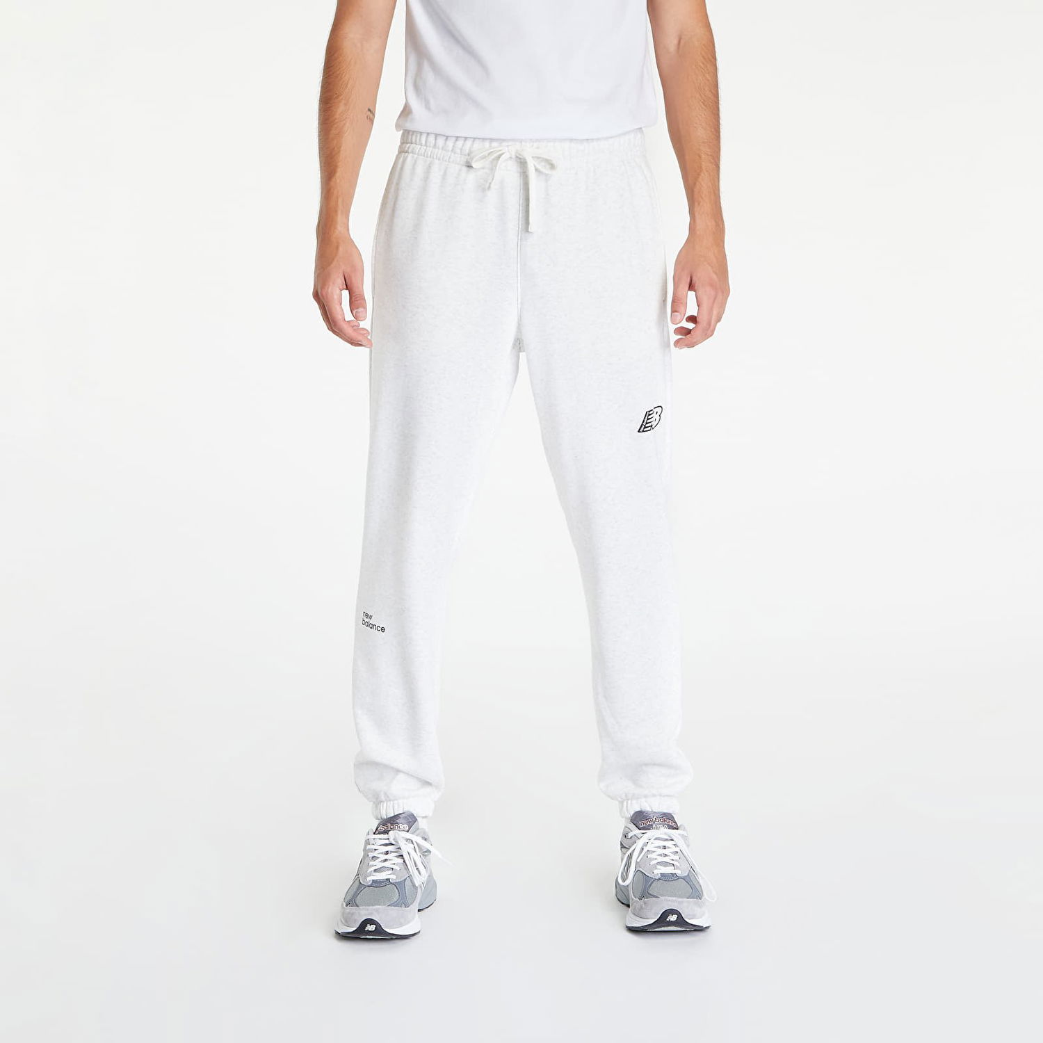 Trenirka New Balance Essentials Magnify Fleece Jogger Bela | MP23504SAH, 0