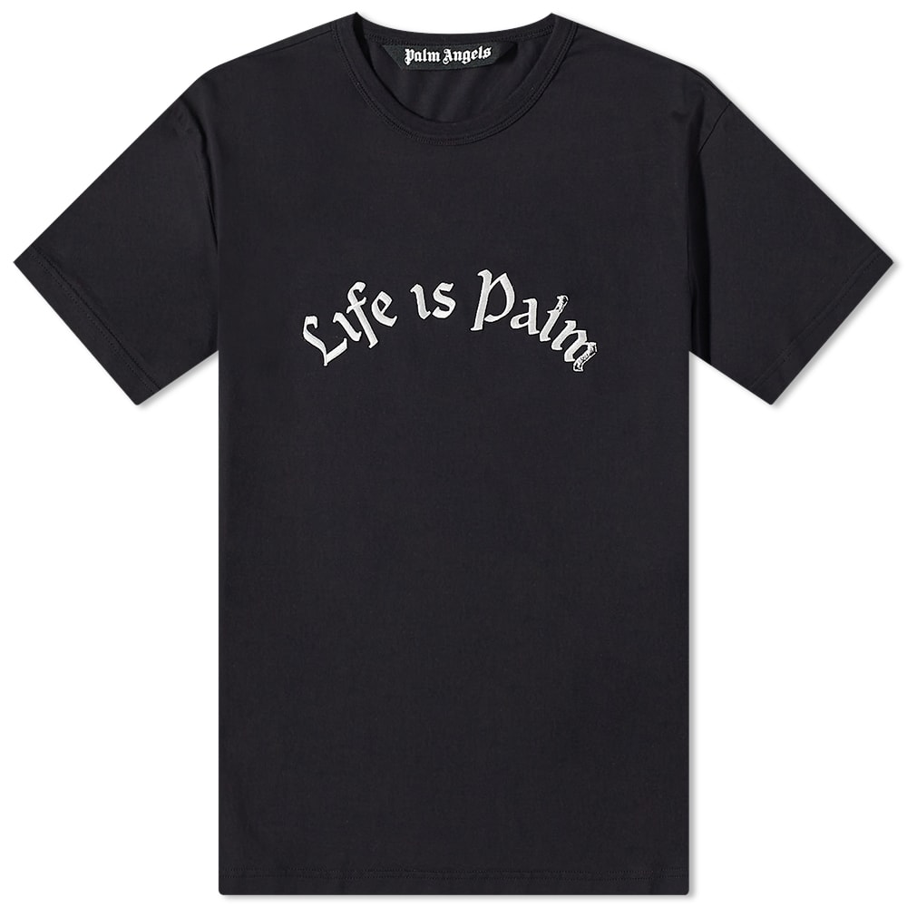 Majica Palm Angels Life Is Palm Tee Črna | PMAA076F22JER0011001, 0
