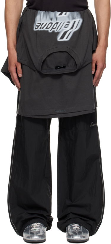 Hlače We11done We11done Layered Track Pants Črna | WD-PT2-25-250-U-BK, 0