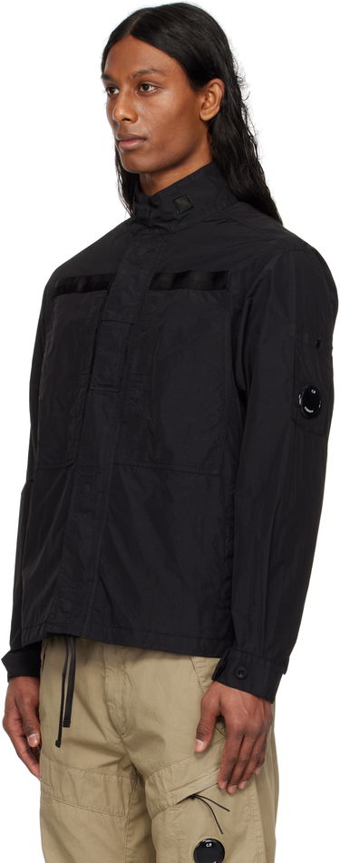 Vetrovka C.P. Company C.P. Company Flatt Nylon Lens Overshirt Črna | 18CMOS081A-005991G, 3