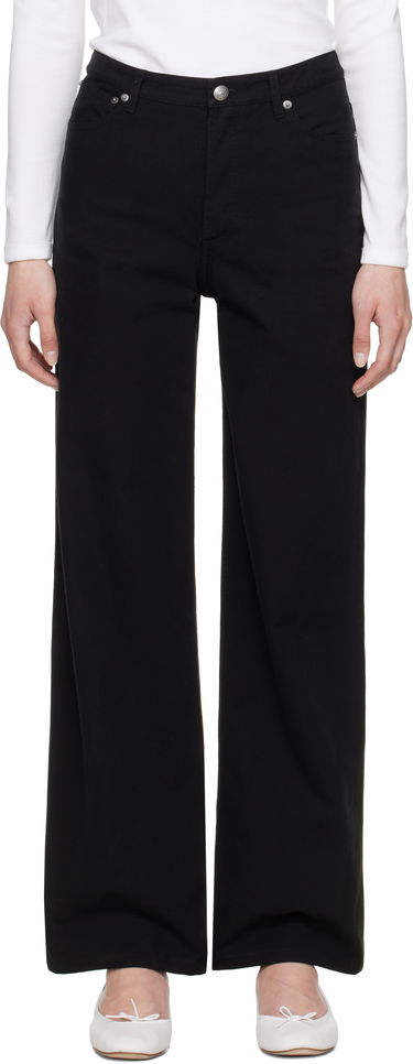 Kavbojke A.P.C. A.P.C. Elisabeth Wide-Leg Jeans Črna | COGBJ-F09181, 0