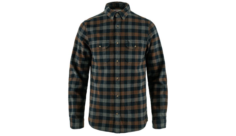 Srajce FJÄLLRÄVEN Skog Plaid Flannel Long-Sleeve Button-Down Shirt Večbarvna | F81353-555-299